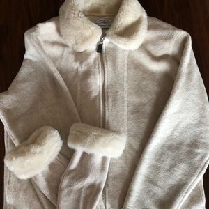 Jacket and mitten fleece set